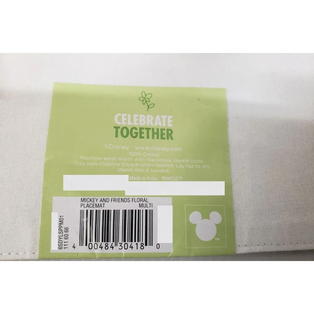 Set of 2 Same Fabric Printed Placemats(13